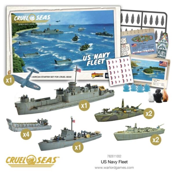 Warlord Games Cruel Seas   Cruel Seas: US Navy Fleet - 782611002 - 5060393709640