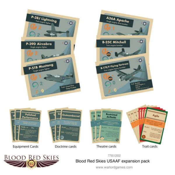 Warlord Games Blood Red Skies   Blood Red Skies USAAF Expansion Pack - 779512002 - 5060572502642