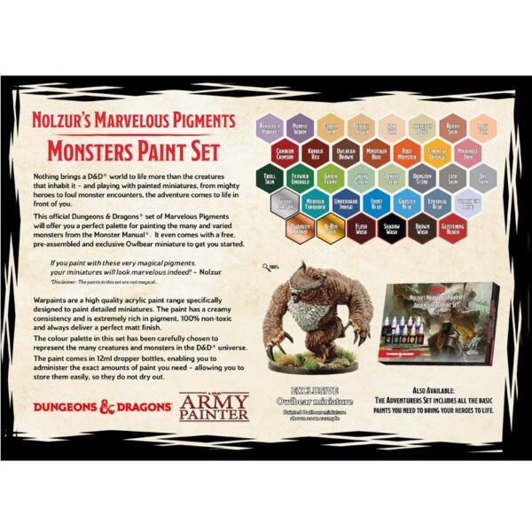 The Army Painter Dungeons & Dragons   D&D: Nolzur's Monster Paint Set - APWP75002 - 5713799750029