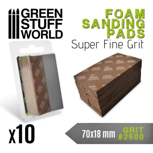 Green Stuff World    Foam Sanding Pads 2500 grit - 8435646502755ES - 8435646502755