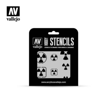 Vallejo    AV Vallejo Stencils - Radioactivity Signs - VALST-SF005 - 8429551986601
