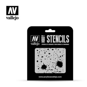 Vallejo    AV Vallejo Stencils - 1:35 Splash & Stains - VALST-TX003 - 8429551986649