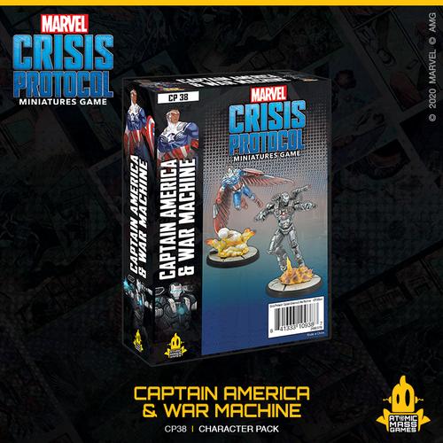 Atomic Mass Marvel Crisis Protocol   Marvel Crisis Protocol: Captain America & War Machine - CP38 - 841333109387
