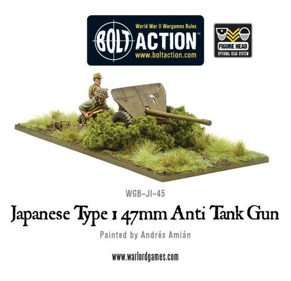 Warlord Games Bolt Action   Japanese Type 47mm Anti Tank Gun - WGB-JI-45 - 5060393702351