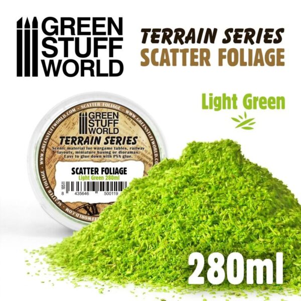Green Stuff World    Scatter Foliage - Light Green - 280ml - 8435646500119ES - 8435646500119
