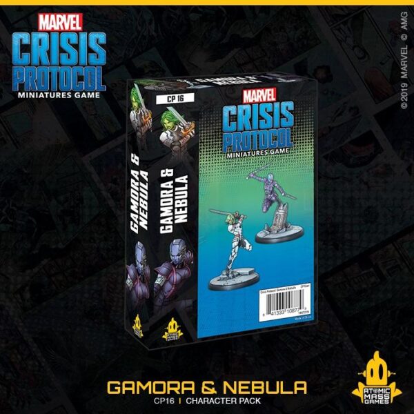 Atomic Mass Marvel Crisis Protocol   Marvel Crisis Protocol: Gamora & Nebula - CP16 - 841333108779