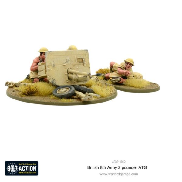 Warlord Games Bolt Action   8th Army 2 Pounder AT - 403011012 - 5060572502437