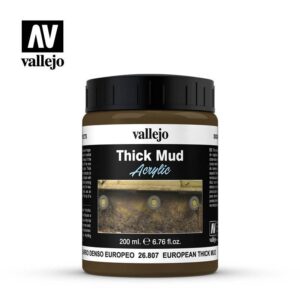 Vallejo    Vallejo Weathering Effects 200ml - European Thick Mud - VAL26807 - 8429551268073