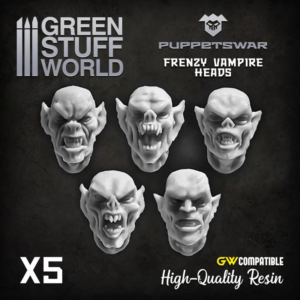 Green Stuff World    Vampire heads 2 - 5904873420703ES - 5904873420703