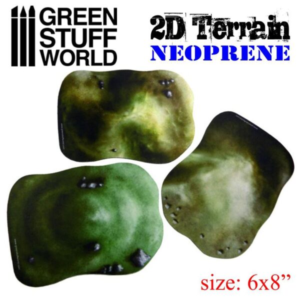Green Stuff World    2D Neoprene Terrain set - 22 pieces - 8436554369508ES - 8436554369508