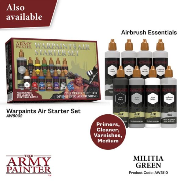 The Army Painter    Warpaint Air: Militia Green - APAW3110 - 5713799311084