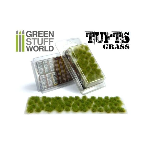 Green Stuff World    Grass TUFTS - 6mm self-adhesive - REALISTIC GREEN - 8436554362455ES - 8436554362455