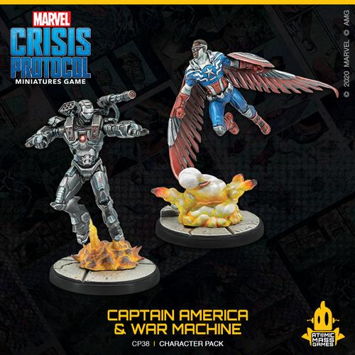 Atomic Mass Marvel Crisis Protocol   Marvel Crisis Protocol: Captain America & War Machine - CP38 - 841333109387