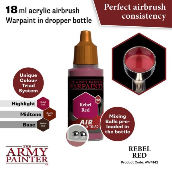 The Army Painter    Warpaint Air: Rebel Red - APAW4142 - 5713799414280