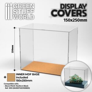 Green Stuff World    Acrylic Display Covers 150x250mm (22cm high) - 8435646506944ES - 8435646506944