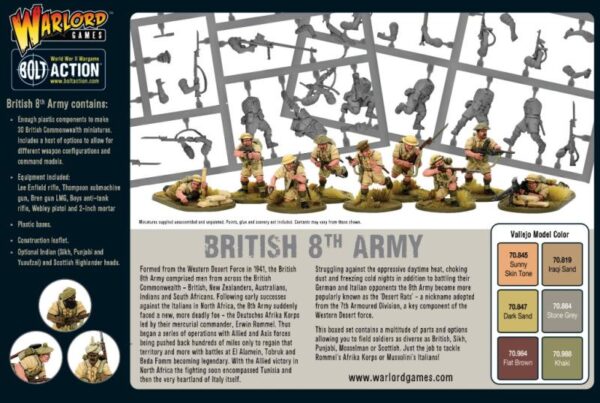 Warlord Games Bolt Action   8th Army Infantry - 402011015 - 5060572501065