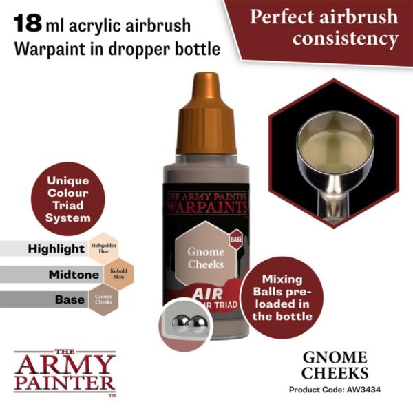 The Army Painter    Warpaint Air: Gnome Cheeks - APAW3434 - 5713799343481
