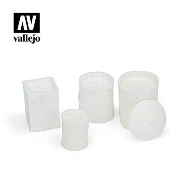 Vallejo    Vallejo Scenics - 1:35 Assorted Garbage Bins 2 - VALSC213 - 8429551984836