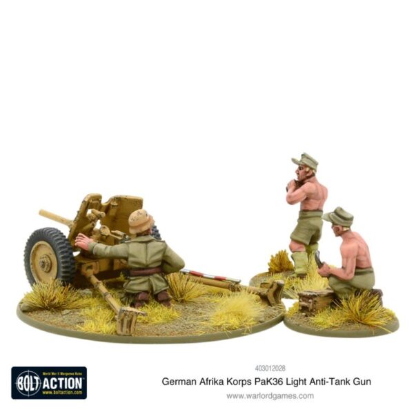 Warlord Games Bolt Action   Afrika Korps Pak 36 light anti-tank gun - 403012028 - 5060572502185