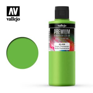 Vallejo    AV Vallejo Premium Color - 200ml - Fluorescent Green - VAL63039 - 8429551630399