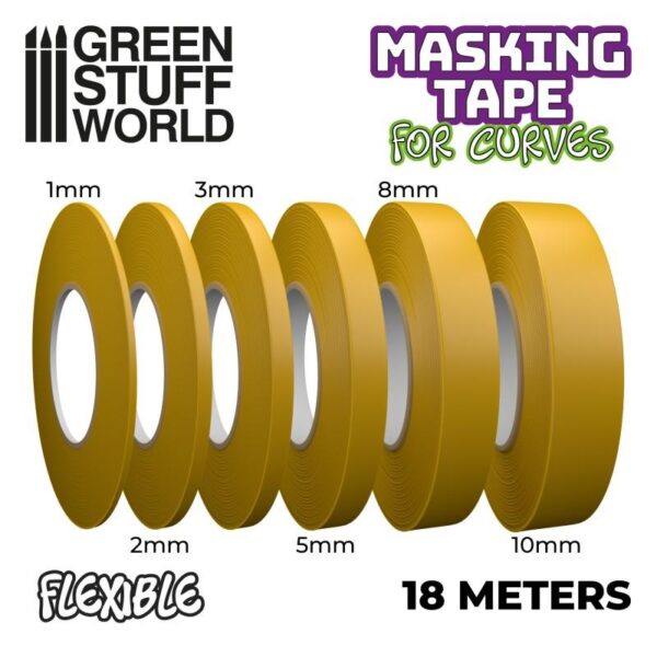 Green Stuff World    Flexible Masking Tape - 3mm - 8435646504230ES - 8435646504230