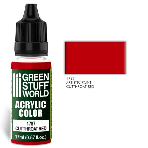 Green Stuff World    Acrylic Color CUTTHROAT RED - 8436574501469ES - 8436574501469