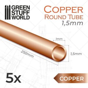 Green Stuff World    Round Copper tube 1.5mm - 8435646505473ES - 8435646505473