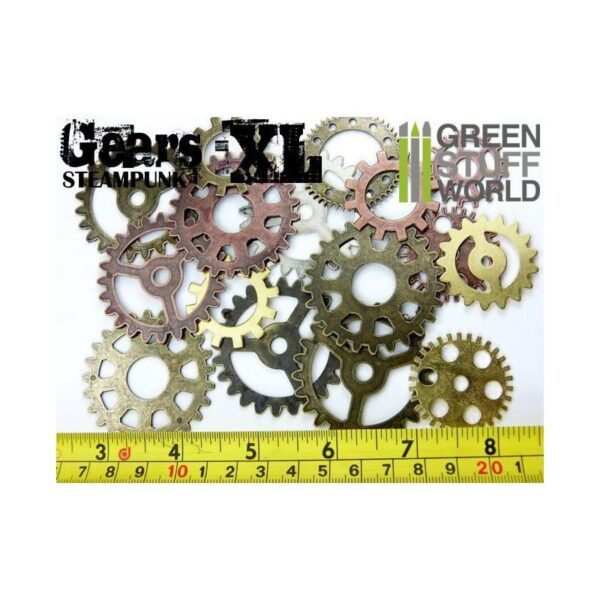 Green Stuff World    SteamPunk GEARS and COGS Beads 85gr XL size - 8436554366002ES - 8436554366002