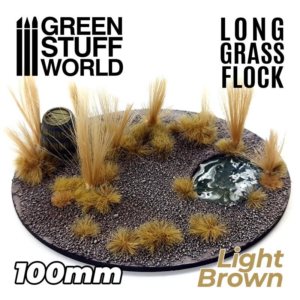 Green Stuff World    Long Grass Flock 100mm - Light Brown - 8435646507101ES - 8435646507101