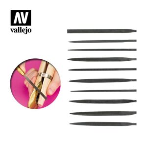 Vallejo    AV Vallejo Tools - Budget Needle File Set (10pc) - VALT03001 - 8429551930093