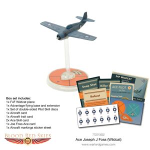 Warlord Games Blood Red Skies   US Ace Pilot: Joseph F. Foss - 772213002 - 5060572501362