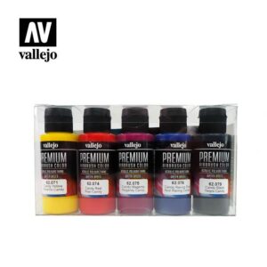 Vallejo    AV Vallejo Premium Color - 60ml Set Candy (5 x 60ml) - VAL62104 - 8429551621045