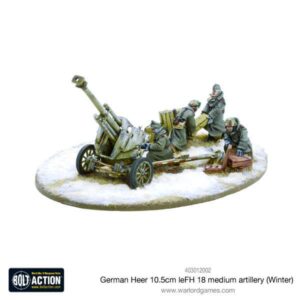 Warlord Games Bolt Action   German Heer 10.5cm leFH 18 medium artillery (Winter) - 403012002 - 5060393705468