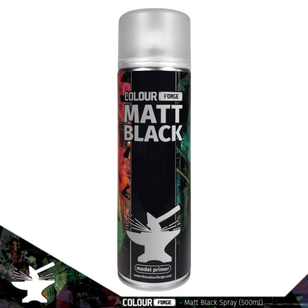 The Colour Forge    Colour Forge Spray: Matt Black  (500ml) - TCF-SPR-001 - 5060843100508