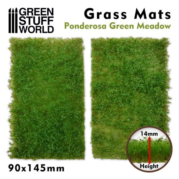 Green Stuff World    Grass Mat Cutouts - Ponderosa Green Meadow - 8436574508376ES - 8436574508376