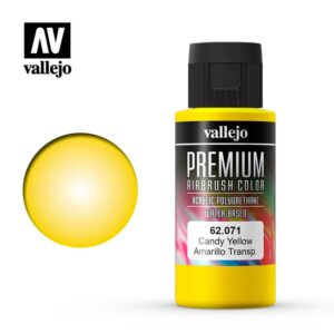 Vallejo    AV Vallejo Premium Color - 60ml - Candy Yellow - VAL62071 - 8429551620710