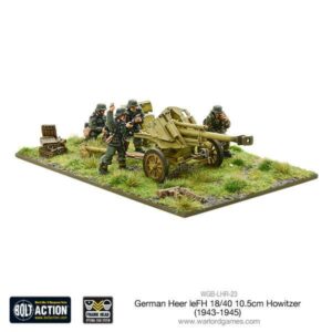 Warlord Games Bolt Action   German Heer leFH 18/40 10.5cm Howitzer (1943-45) - WGB-LHR-23 - 5060393700524