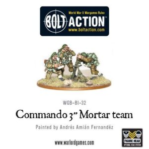 Warlord Games Bolt Action   Commando 3'' Mortar Team - WGB-BI-33 - 5060200842393