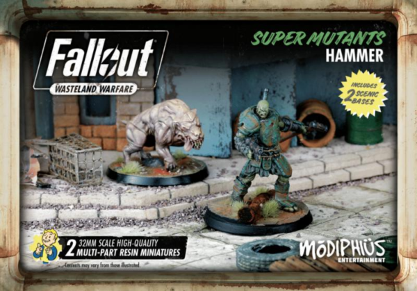 Modiphius Fallout: Wasteland Warfare   Fallout: Wasteland Warfare - Super Mutants Hammer - MUH051242 - 5060523340316