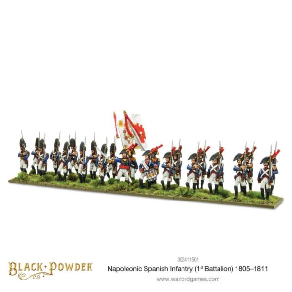 Warlord Games Black Powder   Napoleonic Spanish Infantry (1st Battalion) 1805-1811 - 302411501 - 5060572508002