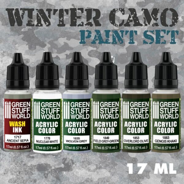Green Stuff World    Paint Set - Winter Camo - 8436574507713ES - 8436574507713