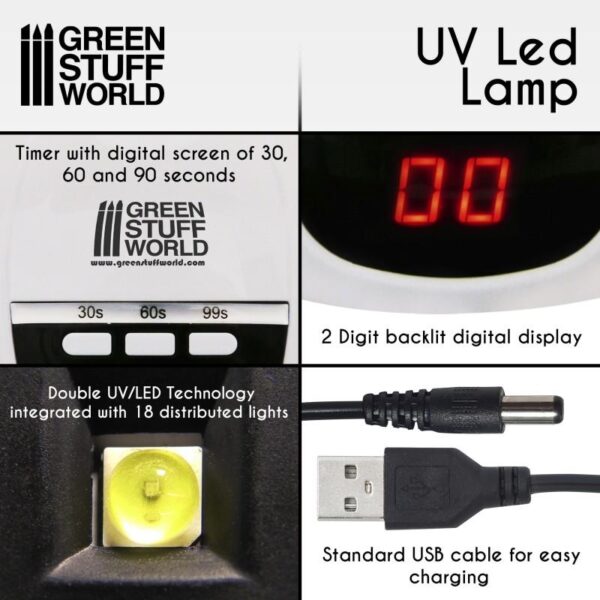 Green Stuff World    Ultraviolet LED Lamp - 8436574507430ES - 8436574507430
