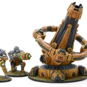 Warlord Games Beyond the Gates of Antares   Boromite Heavy Support team with X-Howitzer - 502412006 - 5060572500204