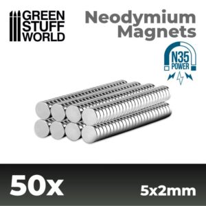 Green Stuff World    Neodymium Magnets 5x2mm - 50 units (N35) - 8436554365531ES - 8436554365531