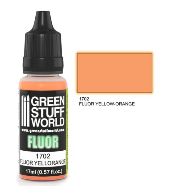 Green Stuff World    Fluor Paint YELLOW-ORANGE - 8436574500615ES - 8436574500615