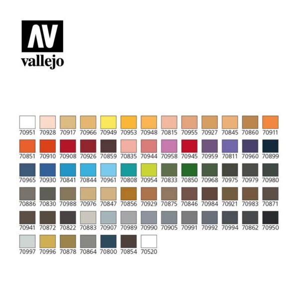 Vallejo    AV Vallejo Model Color Set - Basic Box (72 colours + case) - VAL70175 - 8429551701754