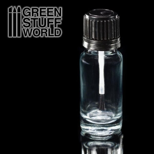 Green Stuff World    Empty Glass Jar with brush - 8436574502589ES - 8436574502589
