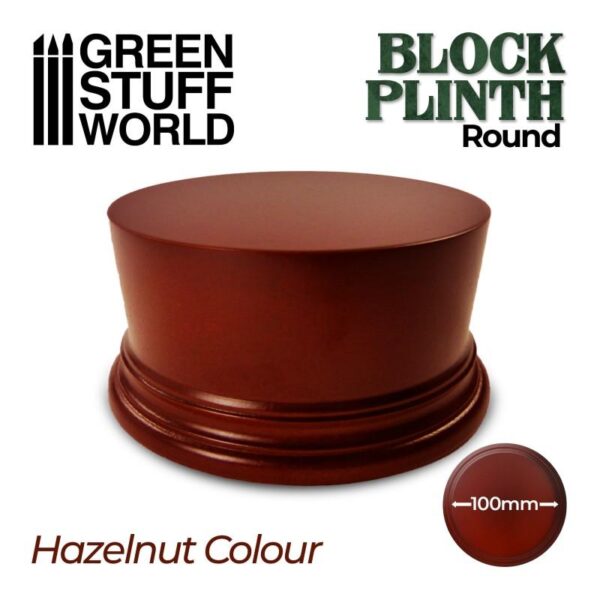 Green Stuff World    Round Block Plinth 10cm - Hazelnut - 8435646500614ES - 8435646500614