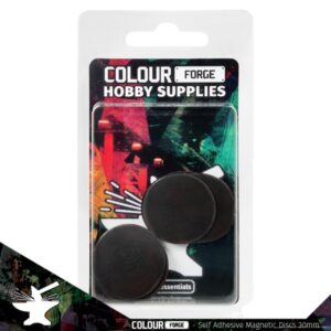The Colour Forge    Self-adhesive magnetic discs 30mm x10 - TCF-MDI-004 - 5060843101437