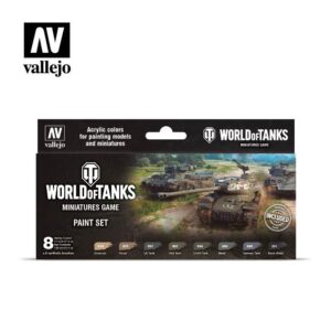 Vallejo    AV Vallejo World of Tanks - Miniatures Game Paint Set - VAL70245 -